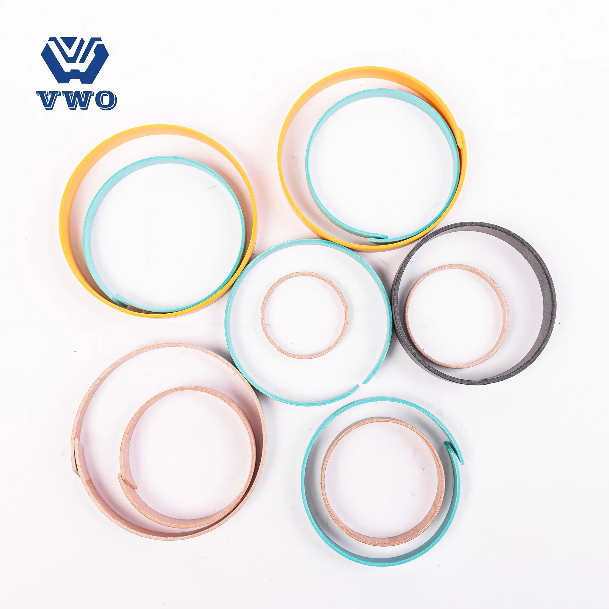 WR PTFE уплотнительное кольцо возвратно-поступательная направляющая опора поршневого штока сертифицированный NBR резиновый материал механическое уплотнение масляная упаковка