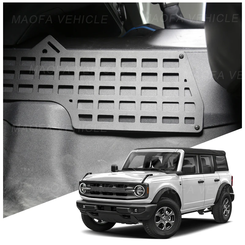 2021 2022 2023 Car Interior Function Accessories Console Driver Side Molle Panel for Ford Bronco 2/4 Door
