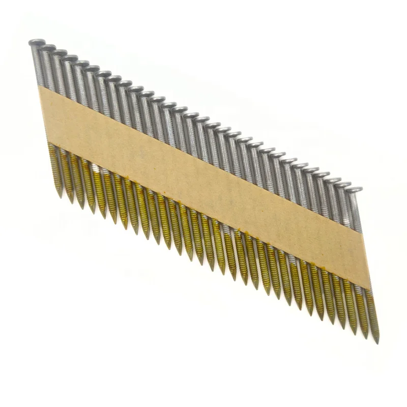 34 Degree HDG Offset Head Nails, Offset Paper Strip Nails, Nail Gun Nails