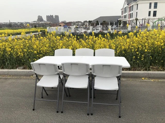 6ft Outdoor furniture of Mesa Plegable Regular Folding Trestle table for indoor and outdoor event