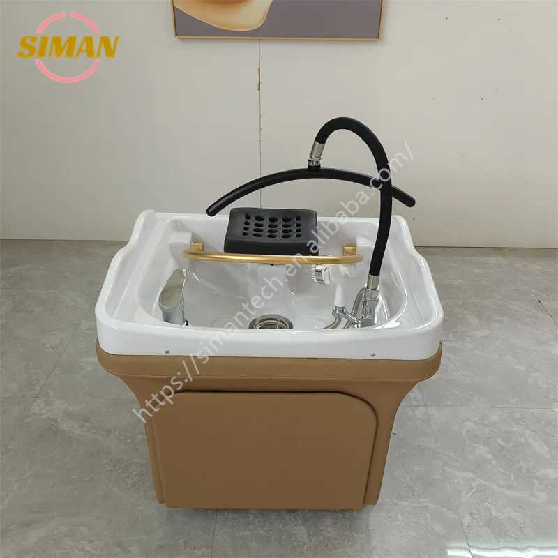 Портативная чаша для шампуня Siman Заводская оптовая продажа регулируемые трубы раковины с отпаривателем и