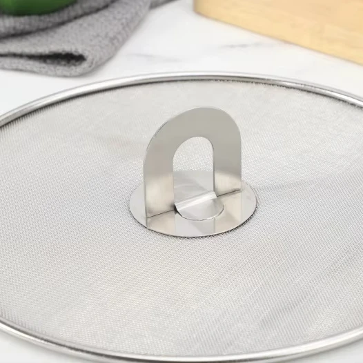 Stainless steel Splatter Screen for Frying Pan Hot Oil Splash Guard Grease Splatter Screen for Frying Pan Cover Oil Splash