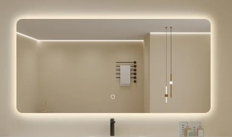 Samiyah Wholesale Easy installation Waterproof Led Bathroom mirror Frameless Smart Mirror Screen with Functions Customized