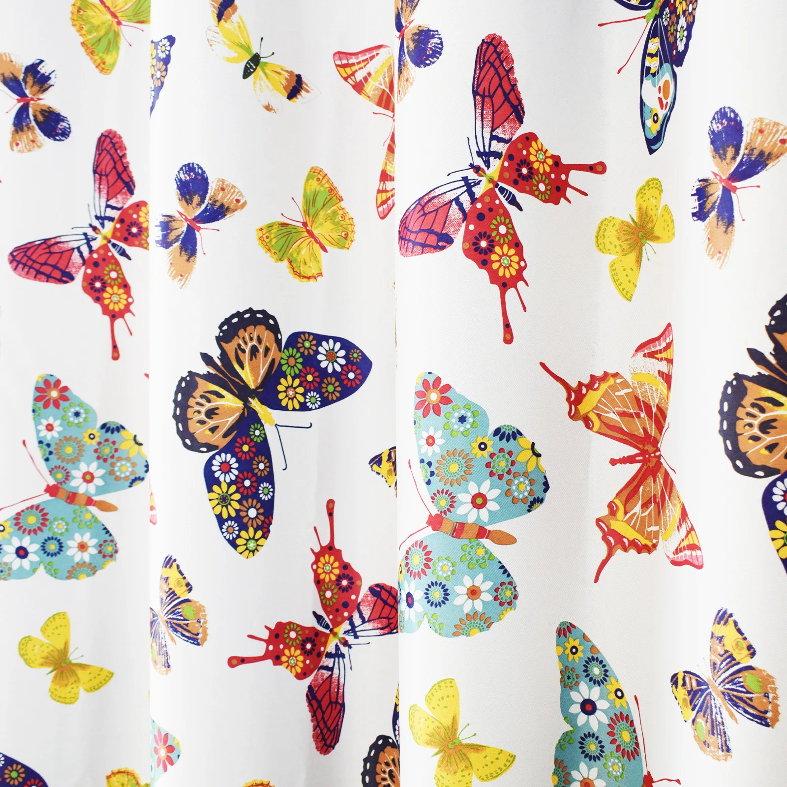 New style butterfly design blackout decorative window curtain fabrics blackout curtains for living room