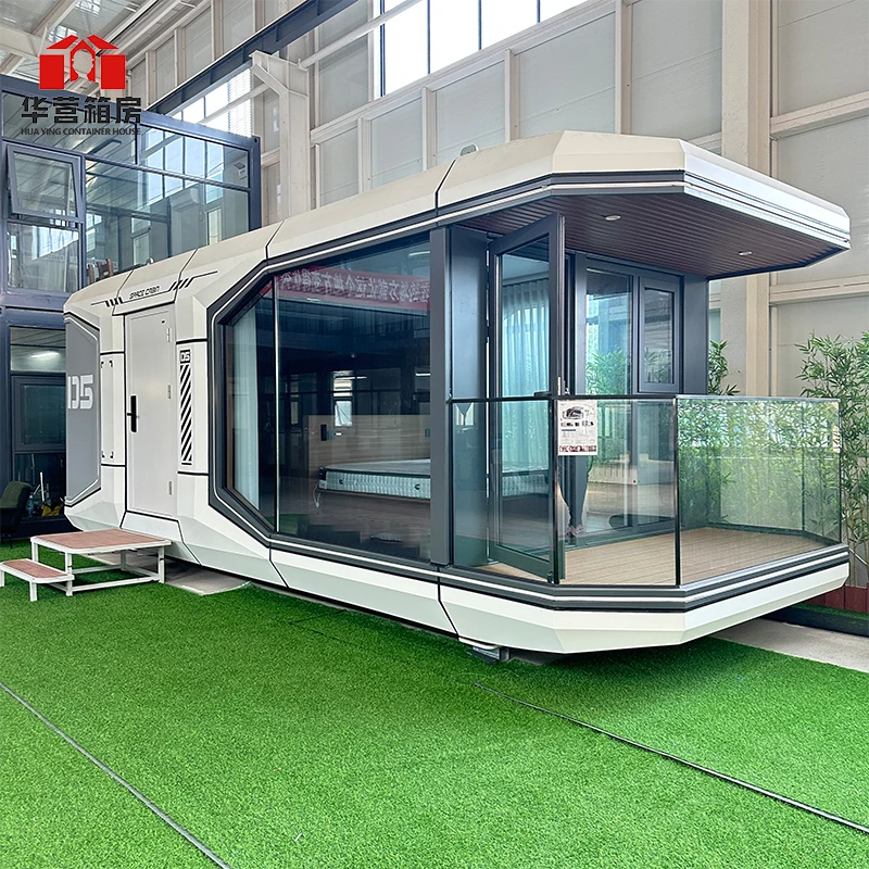 Modern Fashion Luxurious Design camping capsule Prefabricated houses Capsule House Space Capsule with Intelligent System