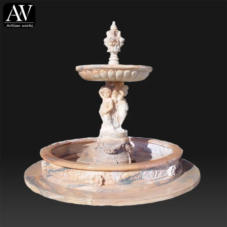 Marble stone fountain surround lady dancing marble fountains and sculptures