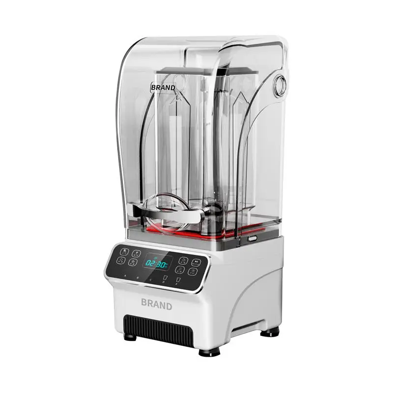 snow cone machine heavy duty ice blender Juice industry silent juicer High-power sound proof cover blender with soundproof cover