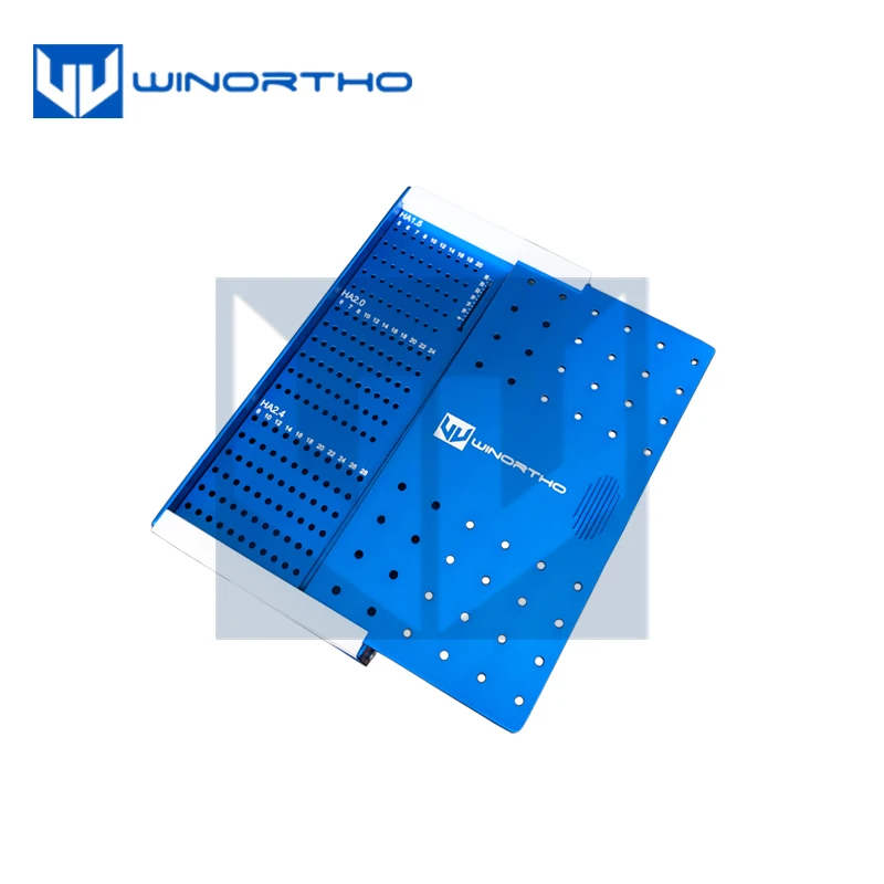 Screw Racks and Sterilization cases veterinary orthopedic instruments and implants pet surgical supplies tools 1.5/2.0/2.4/2.7mm