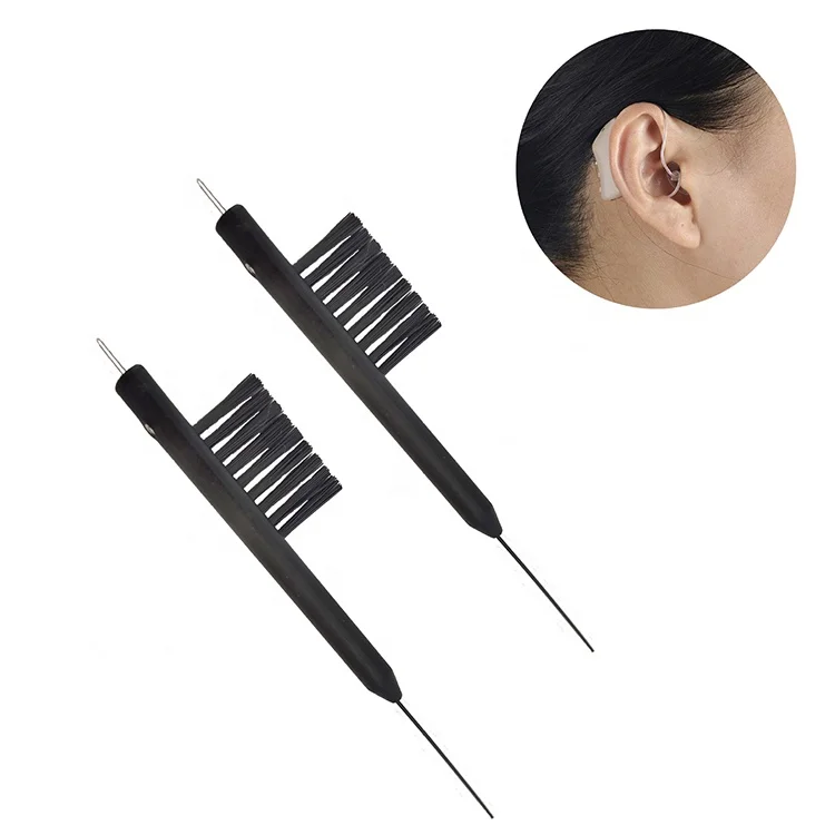 Multifunctional Hearing Aids Cleaning Brush Vent Cleaner with Wax Loop and Wire Suitable for Disability Deaf