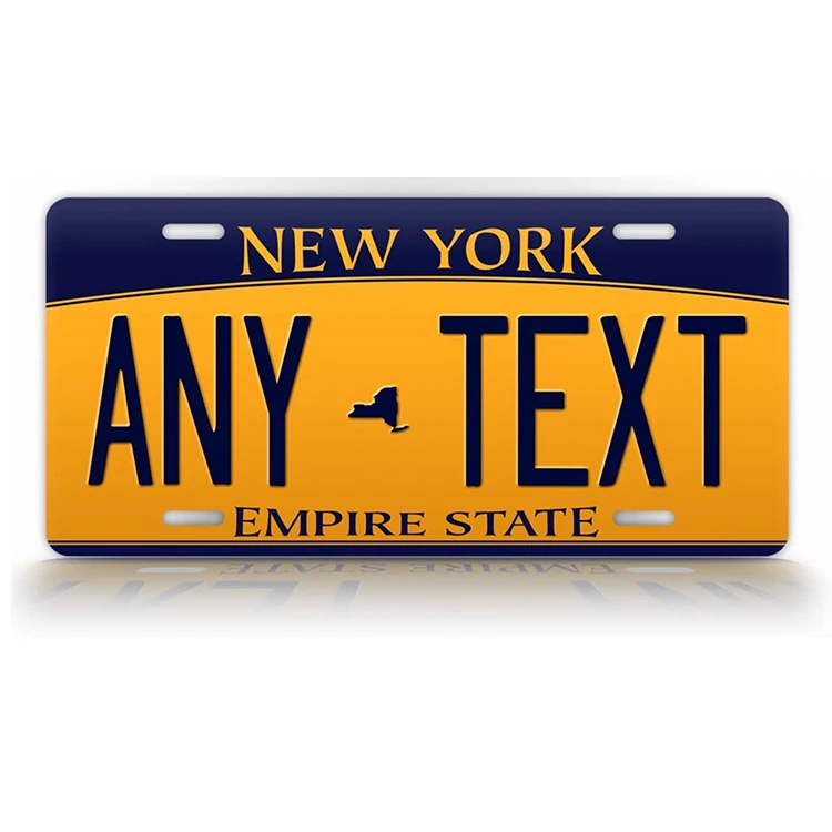 Factory Wholesale custom aluminium tin magnet motorcycle tag blank car number license plate