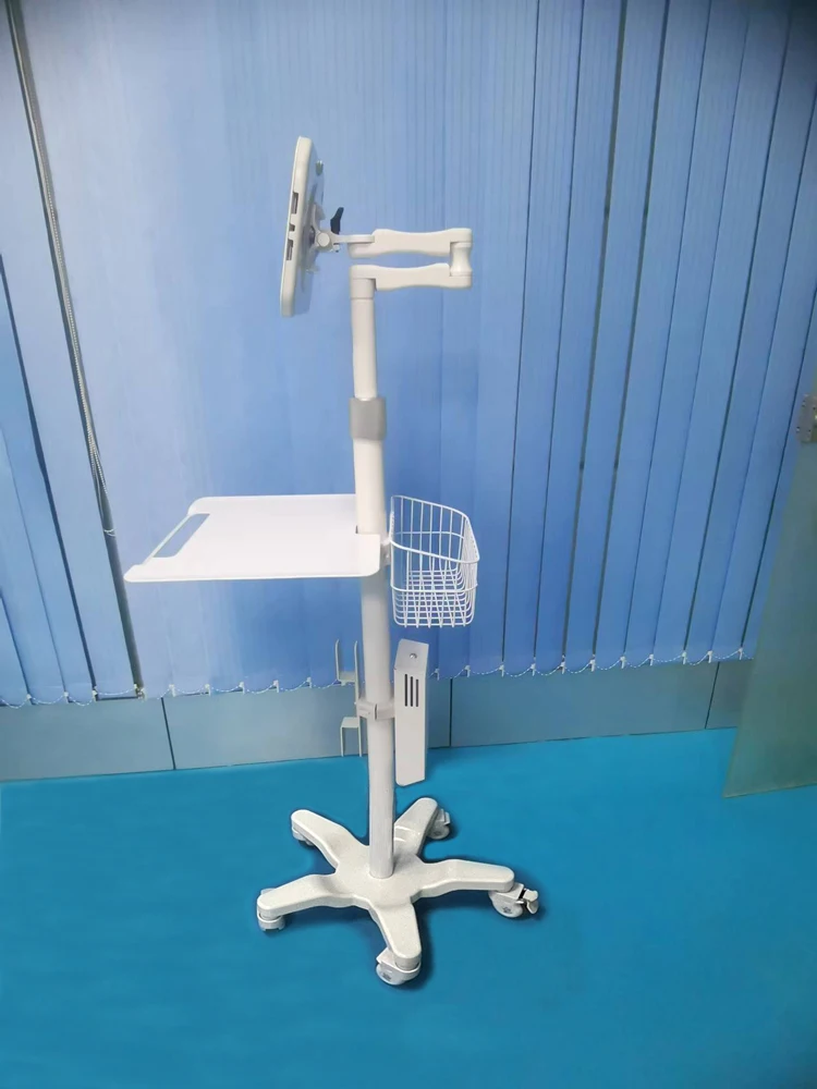 Movable Hospital Tablet Trolley 9.7 inch,10.2 inch,12.9inch 360 degrees of adjustment Medical ipad Medical Cart