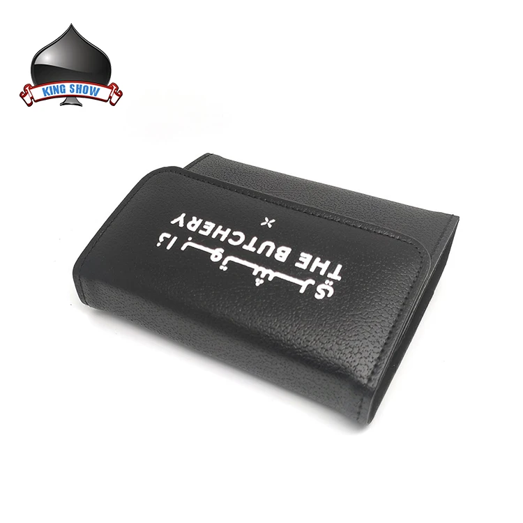 Custom Travel Leather Playing Card Case Set