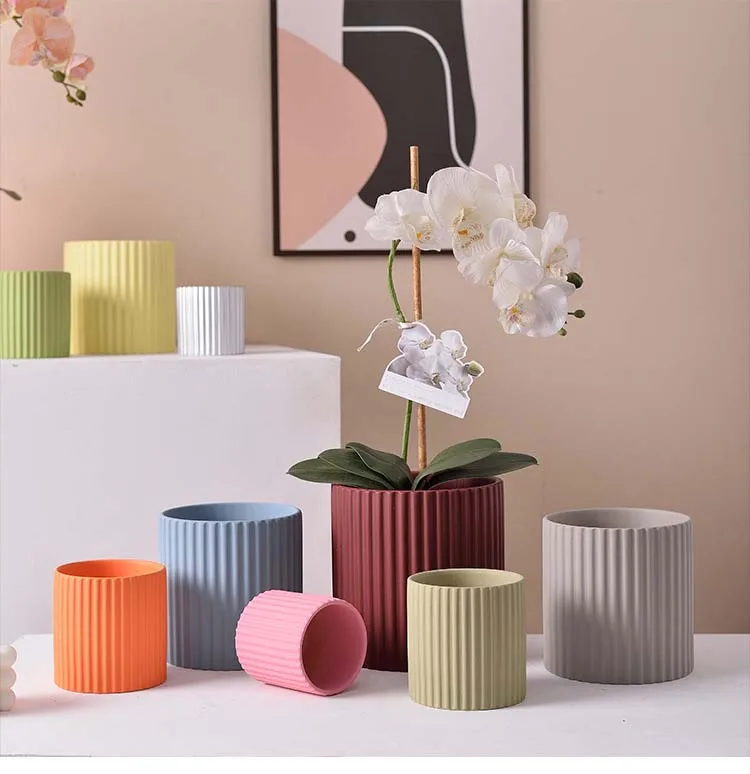 20224 new design colorful succulent planter ceramic pot plant flower pots ceramic pots for indoor plants