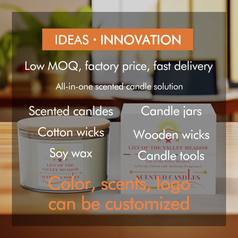 A06PZM Supplier Polished Glass Scented Candles Jar Matt Inner OEM ODM with Bamboo Lid for Office Use and Home Decor