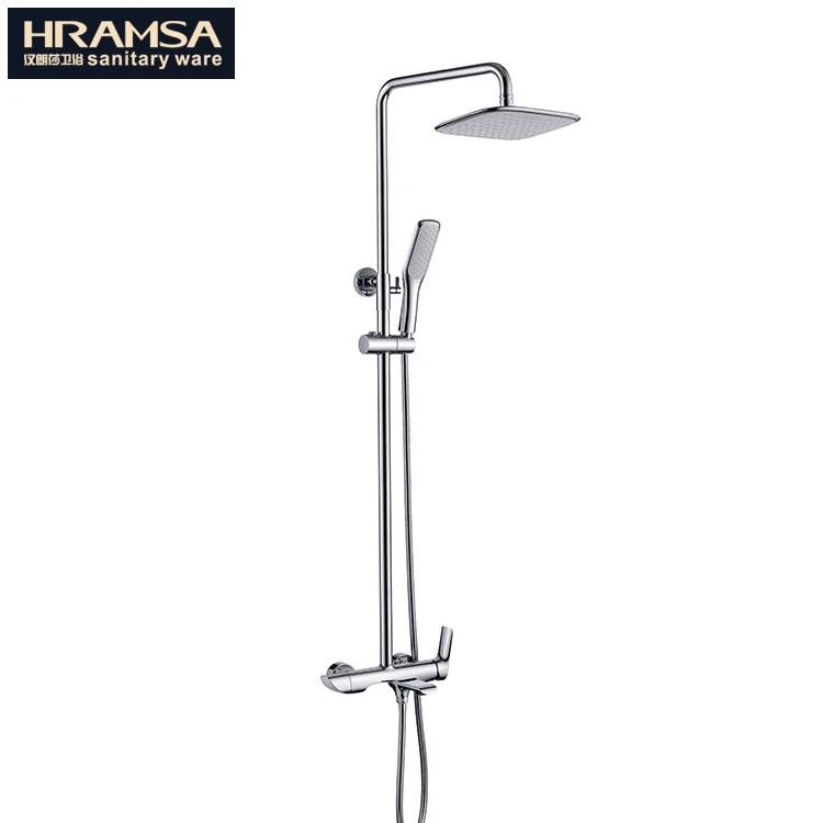 HRAMSA hot and cold two function duschkopf set brass shower faucet with hidden spout