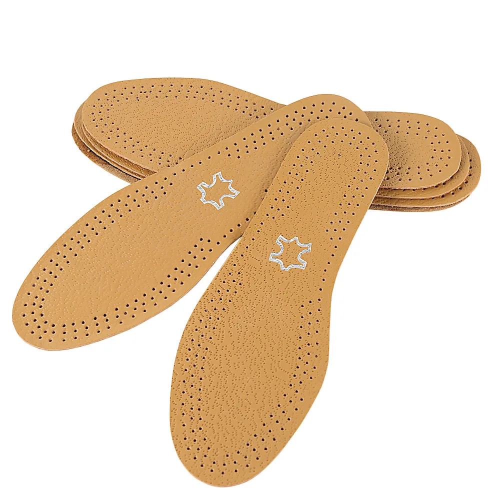 Leather insoles sweat-absorbent breathable latex sponge full pad Four Seasons universal leather inserts for leather shoes