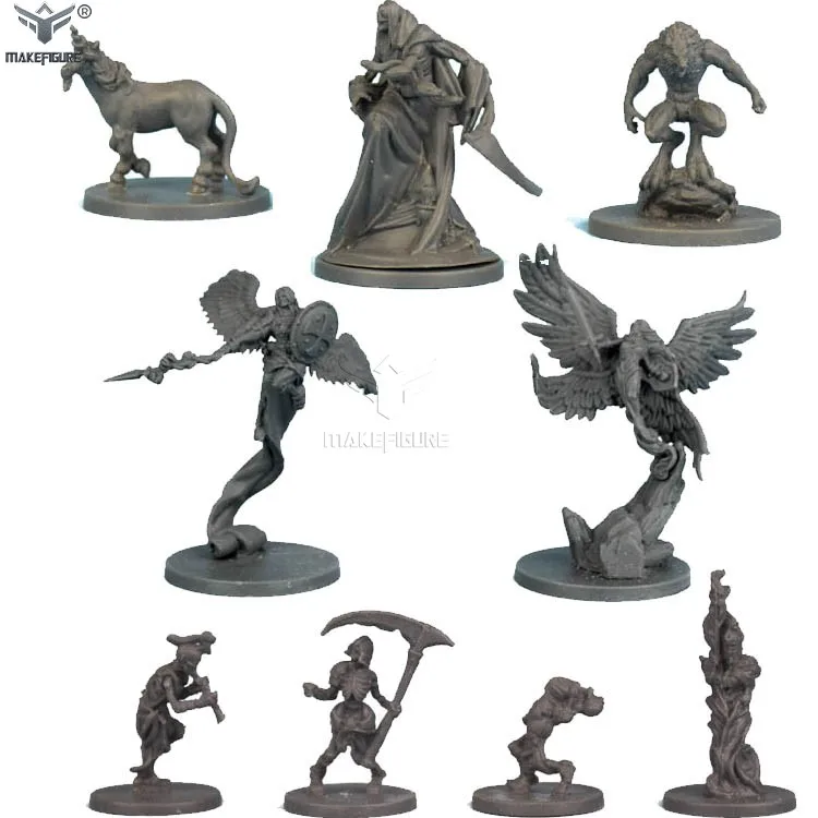 toy factory custom made pvc board game figures, create monster miniature toy plastic figurines, customized pvc toy figures