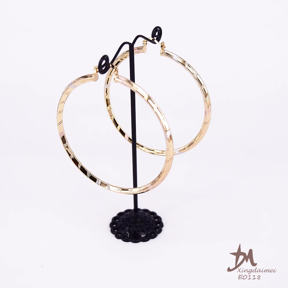 E0118 new latest gold earring designs Fashion jewelry Painted three colors women earrings