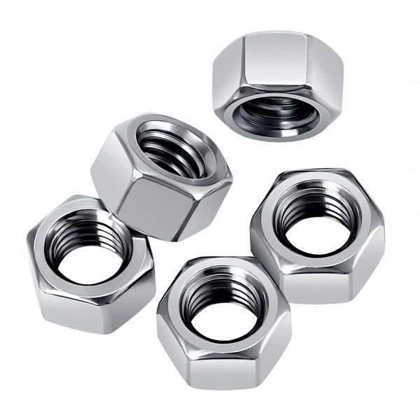 TOBO DIN934 M4 A2-70 304 Stainless Steel Hexagon Nut with White Wash Finish Standard DIN Compliance