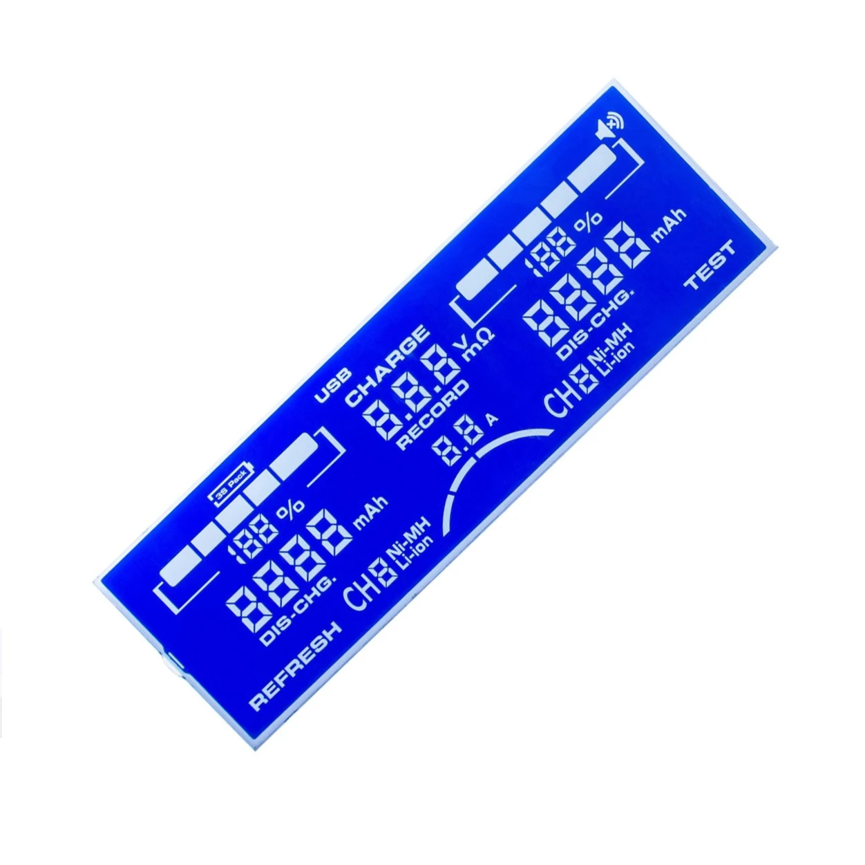 Customized LCD Display with 30 Pin Negative Transmissive Htn Segment LCD Screen for Charger Display