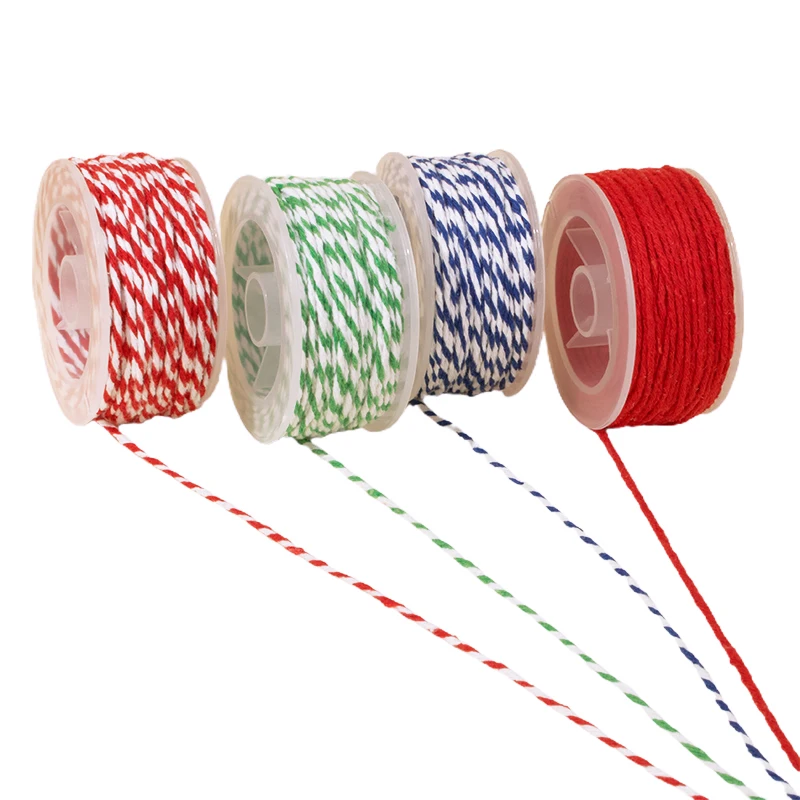 Cotton Macrame 2mm Wholesale wall decorative Diy Handmade Braided rope 100% Natural Cotton white macrame cord twisted cord