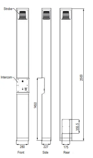 Hot Sale Factory Price  Blue Light Emergency Phone SIP VoIP GSM Emergency Call Box for highway roadside