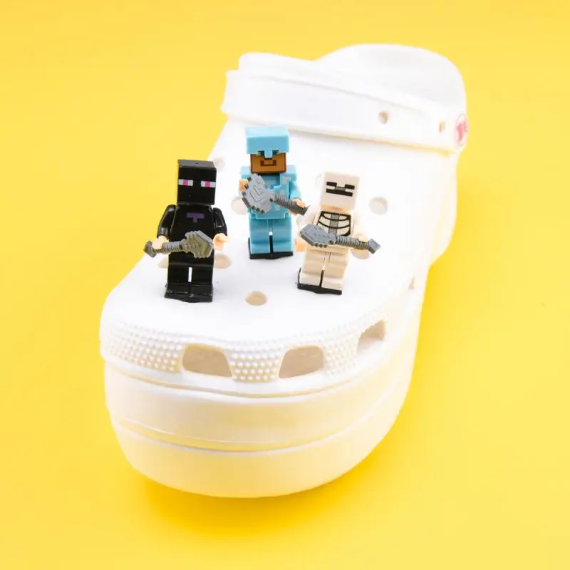 new clip buckles lego Clogk shoe charms ready to ship shoe charms wholesale mine craft Clog charms