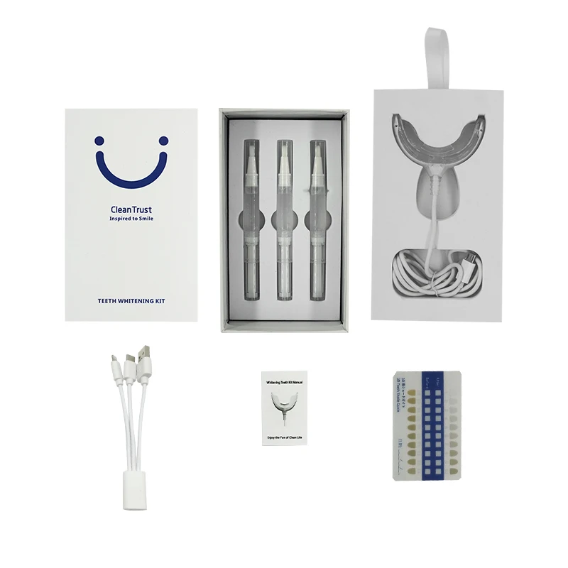 Комплект для отбеливания зубов профессиональный светодиодный комплект с УФ-лампой 2022