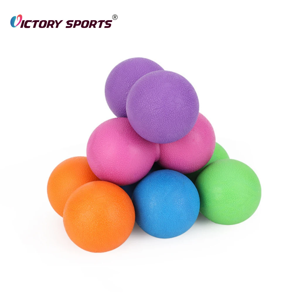 Factory direct yoga tpe peanut roller foot lacrosse massage ball