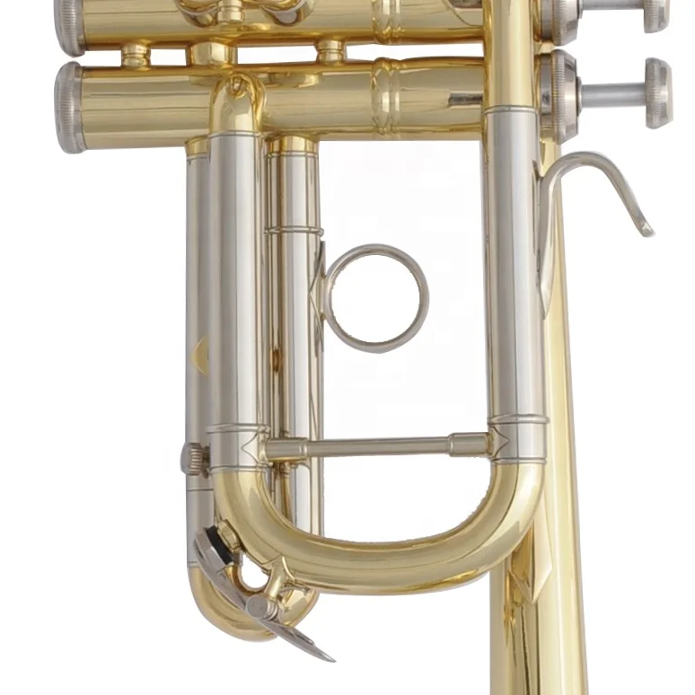 Brass instruments high quality gold lacquer trumpet for professional player