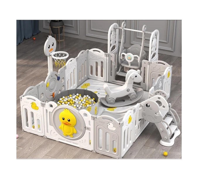 Foldable Protective Fence combination Children  Playpen  Plastic Fence kids  toy Baby Safety Kids Playground fence