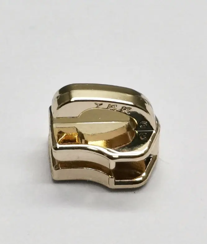 YKK zipper and slider silver puller and gunmetal pull non lock for roll zipper chain gold luggage backpack metal anti-acid