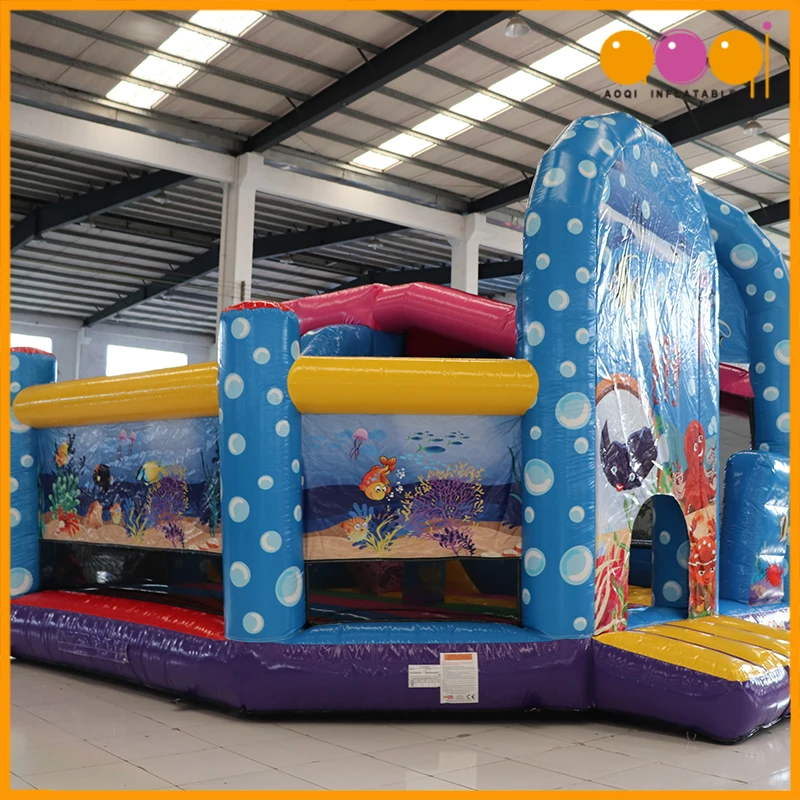 AOQI Design Custom Inflatable Bounce House Indoor With Slide