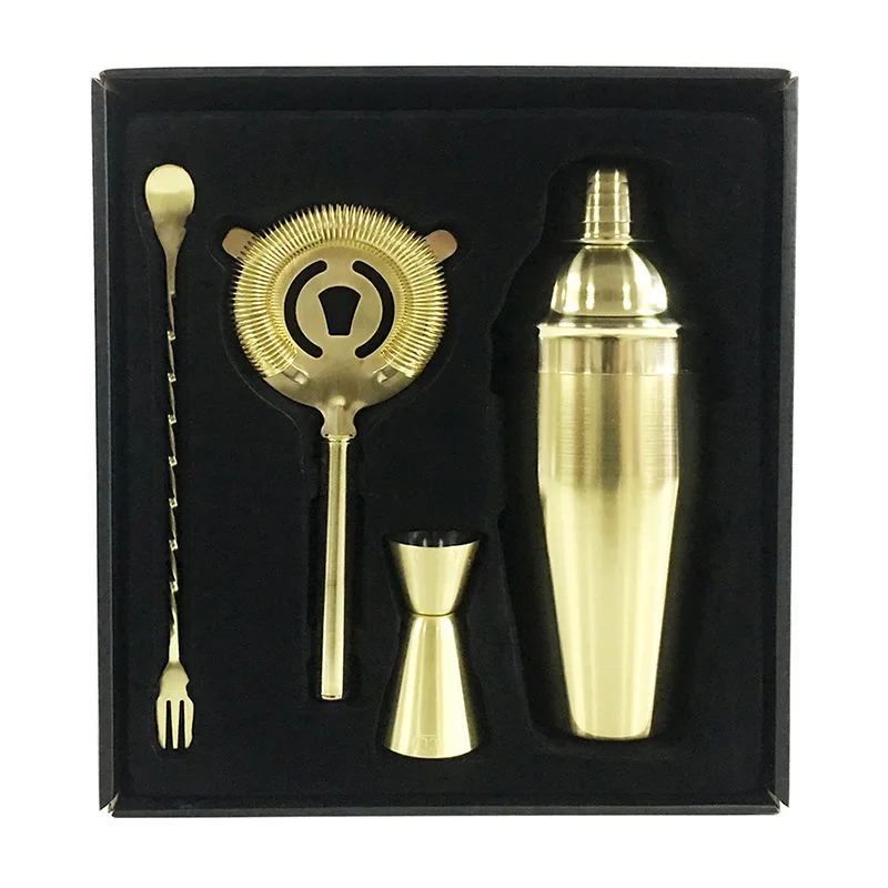 Black Bar Set Cocktail Shaker Set for Drink Mixing