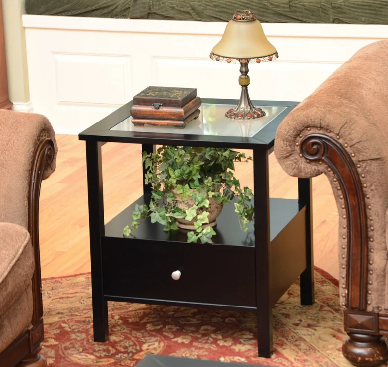Set of 2 wood Becket Nesting coffee table