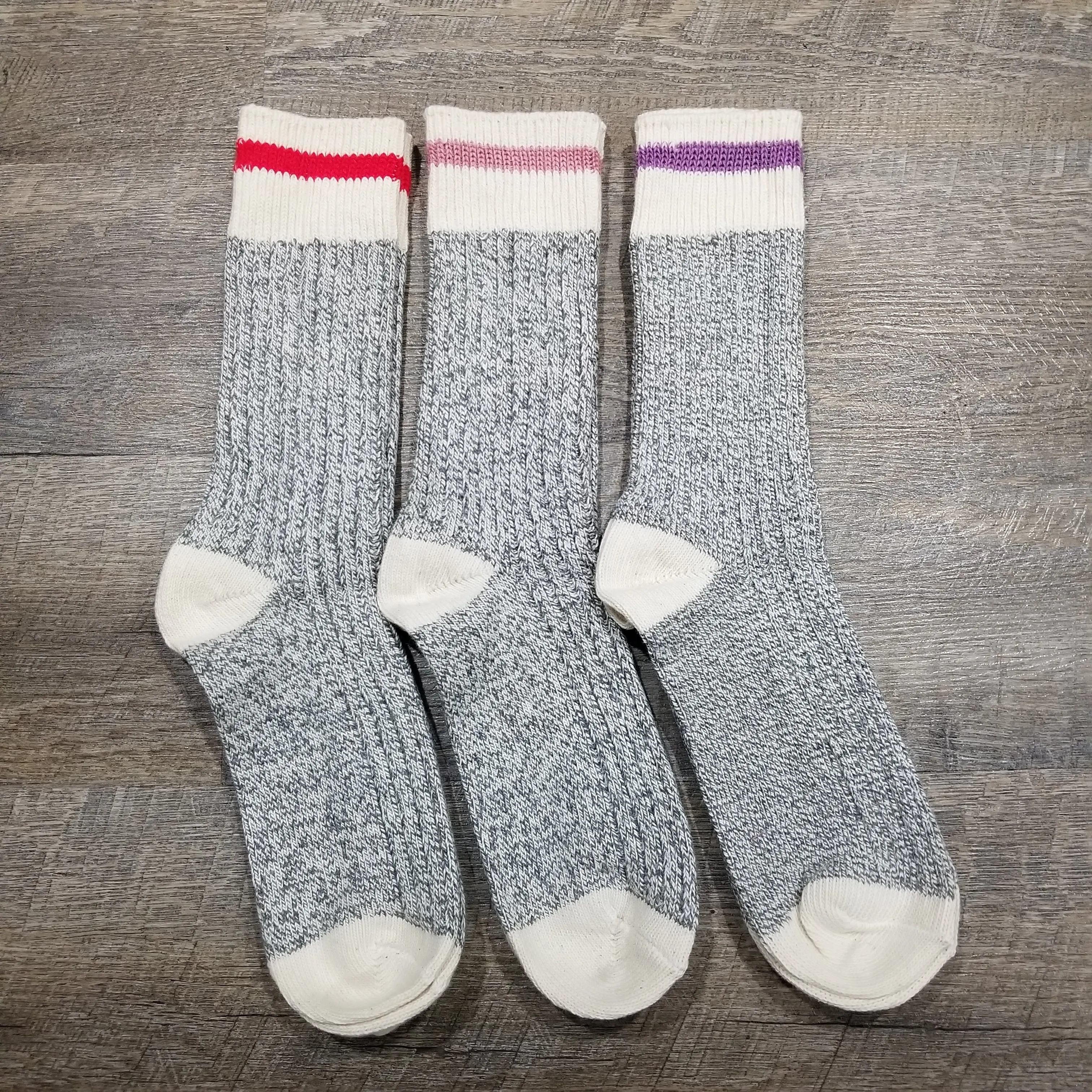 sublimation gray winter canada women red stripe light gray work socks