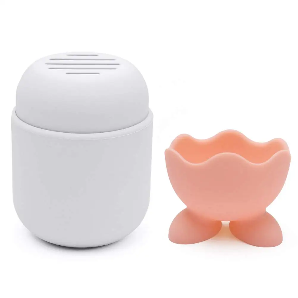 Beauty Sponge Blender Container Washable Reusable Protective Carrying Container with 1Piece Makeup Sponge Drying Holder