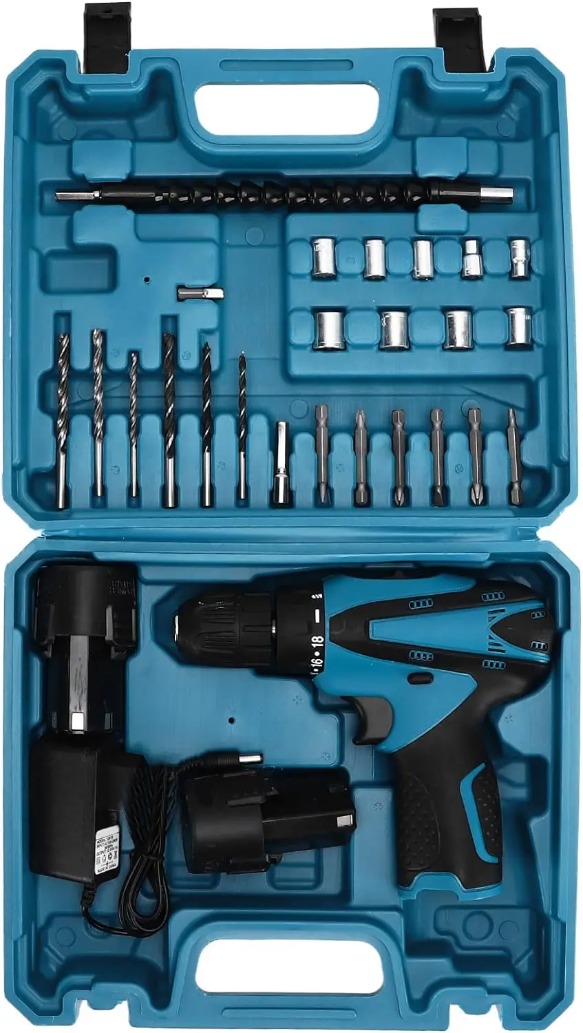 Wholesale 12V Single/ Doul Speed Electric Cordless Drill Driver Kit Screwdriver Cordless Rechargeable Repair Tool with LED Light