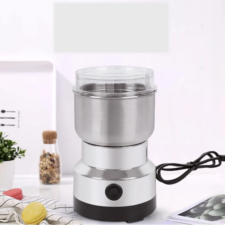 Mini Electric Stainless Steel Coffee Grinder baby food machine Multifunctional Spice Nuts Grains Bean Grinding Machine