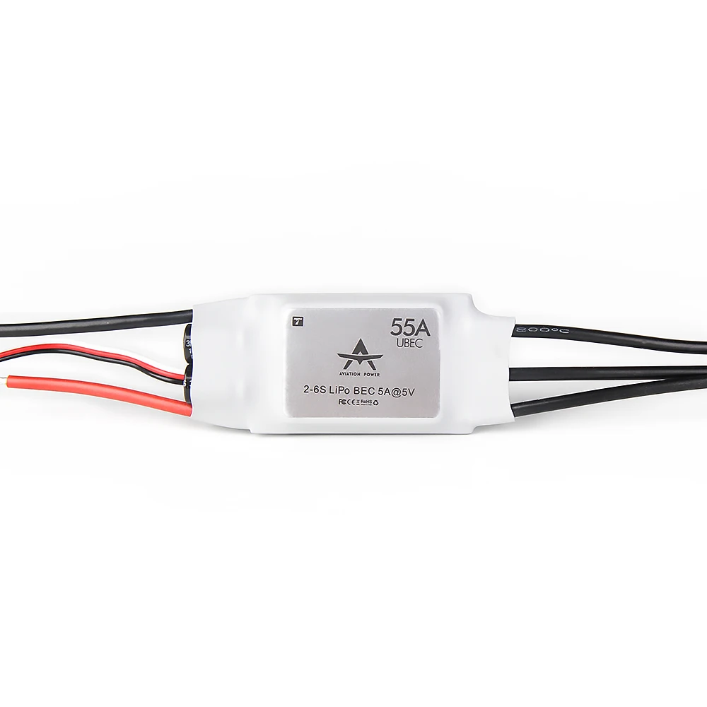 T-MOTOR на 55A 6S UBEC 2-6S Lipo с бесщеточным двигателем постоянного тока 5В/5A ОЦК выход прошивки ESC для RC неподвижным крылом