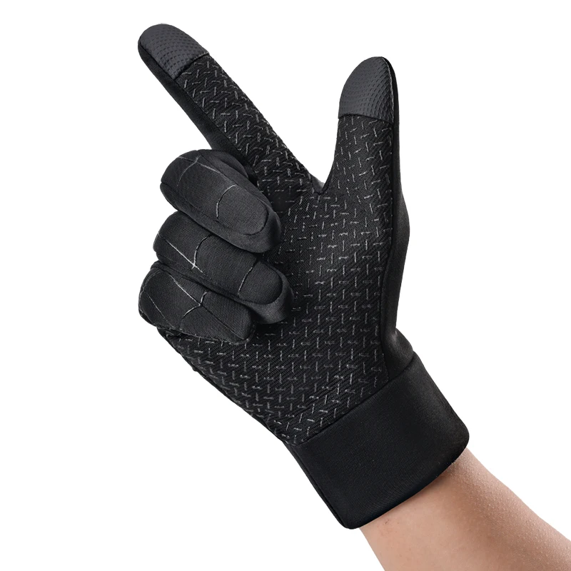 HBG 2058 Outdoor Winter running glove Touch Screen Anti splash Long Finger Sports Gloves