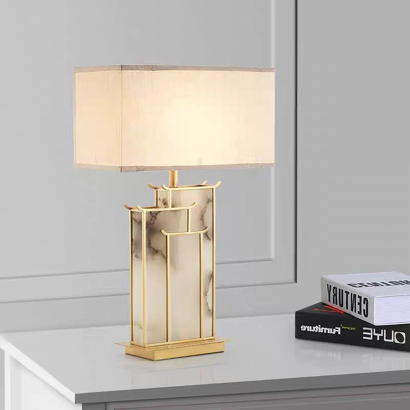 Vintage Style Fabric Living Room Desk Lamp Table Lamp for Bedroom