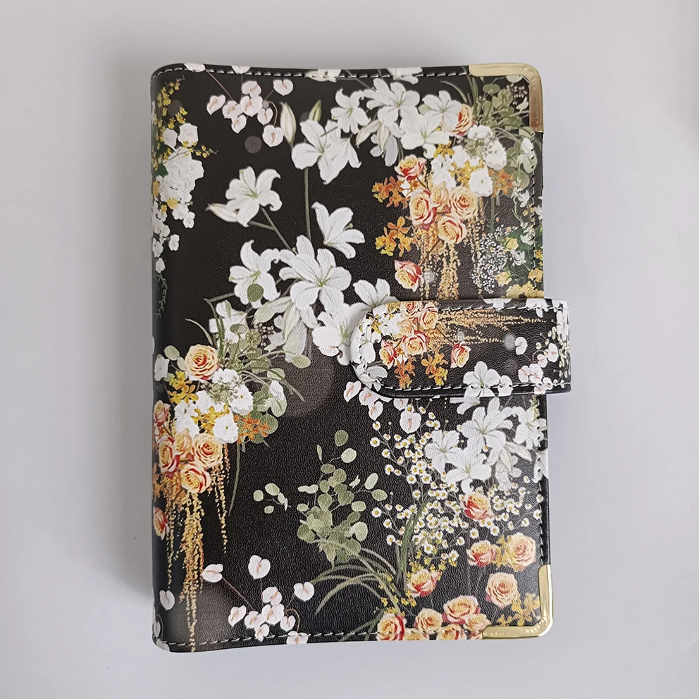 Custom Money Saving Envelope Folder A6 Notebook Binder Cash Wallet PU Leather Saving Bill Binder Budget Planner Organizer Cover