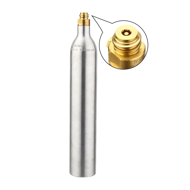 Factory Price Hot Sale High Pressure 150bar 0.6L mini co2 Aluminum Gas Cylinder For Beverage