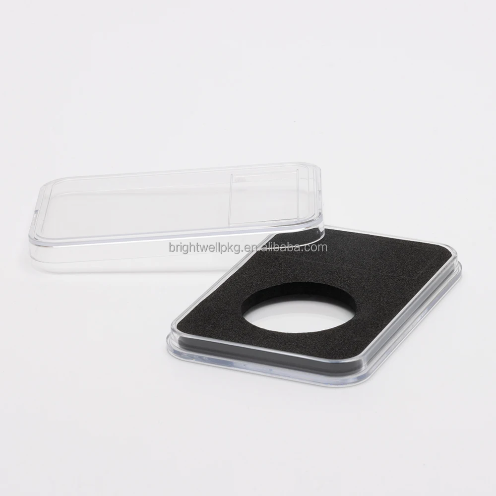 Graded Coin Slab Storage Clear  Plastic Coin Collecting Display Box Holder Slab Ultrasonic Case