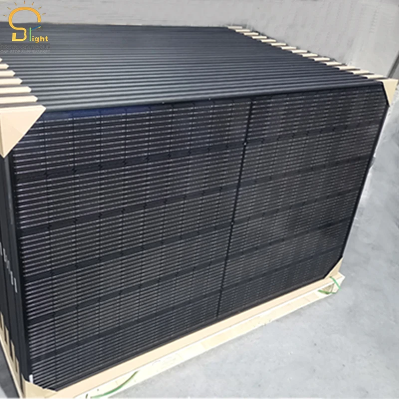 All black half cell  400w 450w solar panel price panel solar 450w PV modules