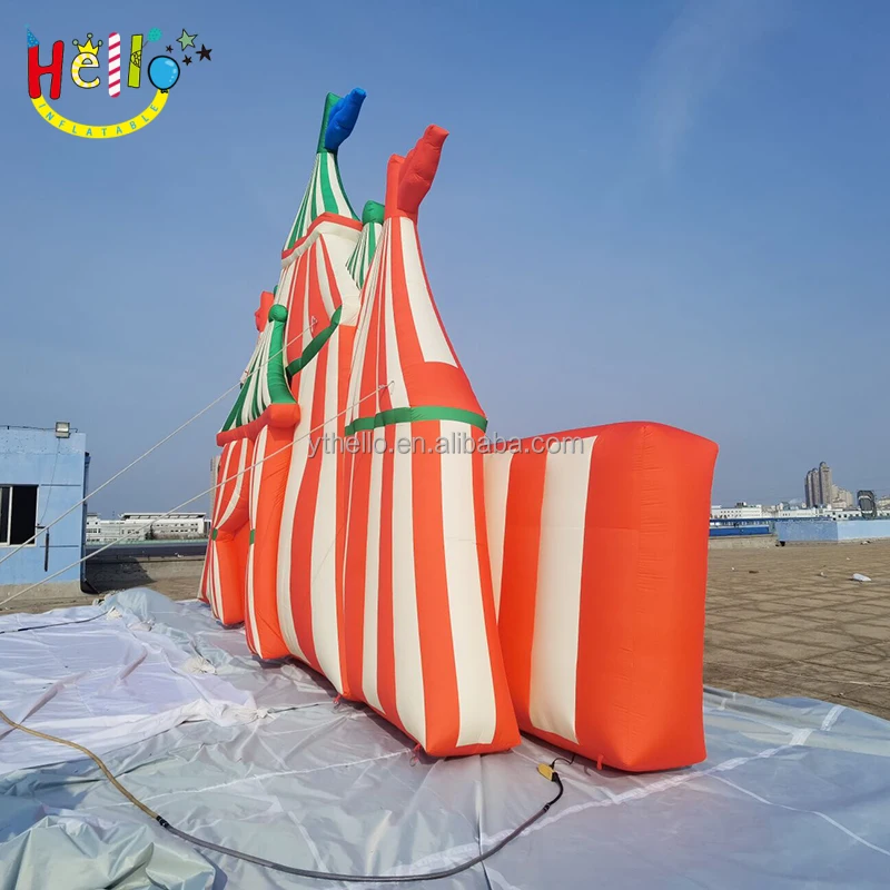 Customized color size pattern logo shape best quality inflatable outdoor arch for circus