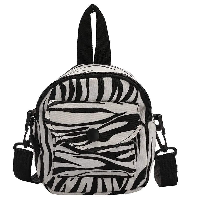 Wholesale Cute cow pattern small bag female 2023 new girl student mobile phone bag slung canvas bag