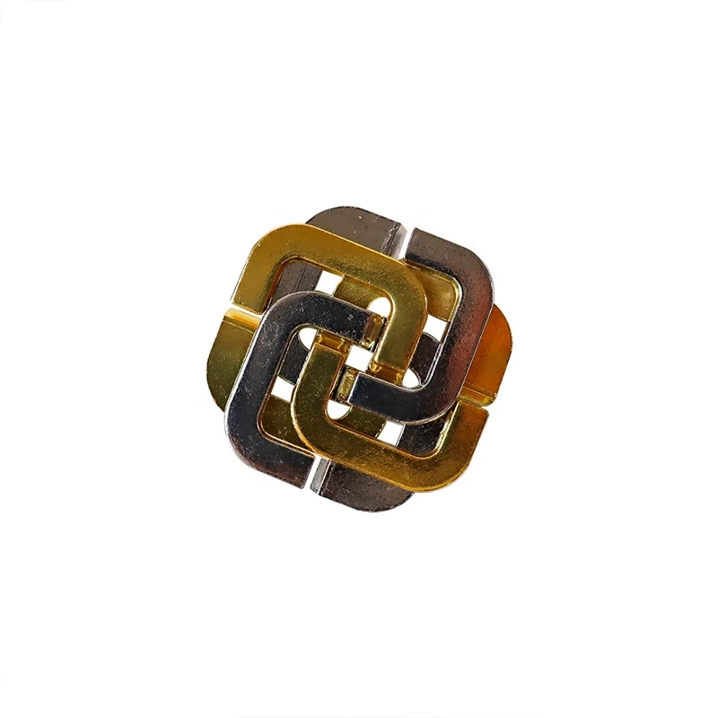 C01529-C01533 Other Educational Toys Iron Wire Lock Cast Puzzle Rattle Marble Metal Brain Teaser Children
