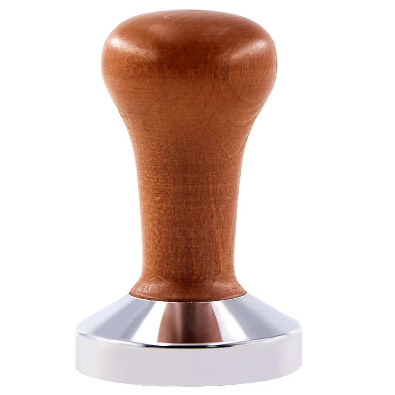 Eco Natural Food Grade 51/53/58mm Wooden Handle Barista Espresso maker Grinder Handmade Coffee Barista Espresso Coffee Tamper